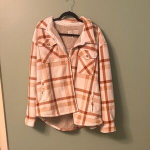 Plaid Sherpa-Lined shacket